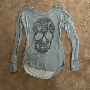 Gray Affliction Long Sleeve Shirt